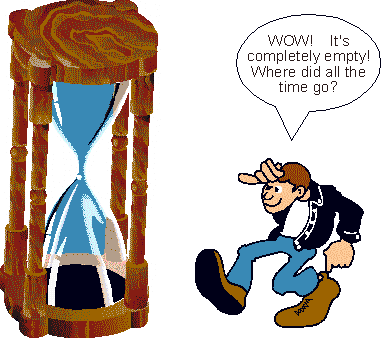 Empty Hourglass ! - Where did all the time go?